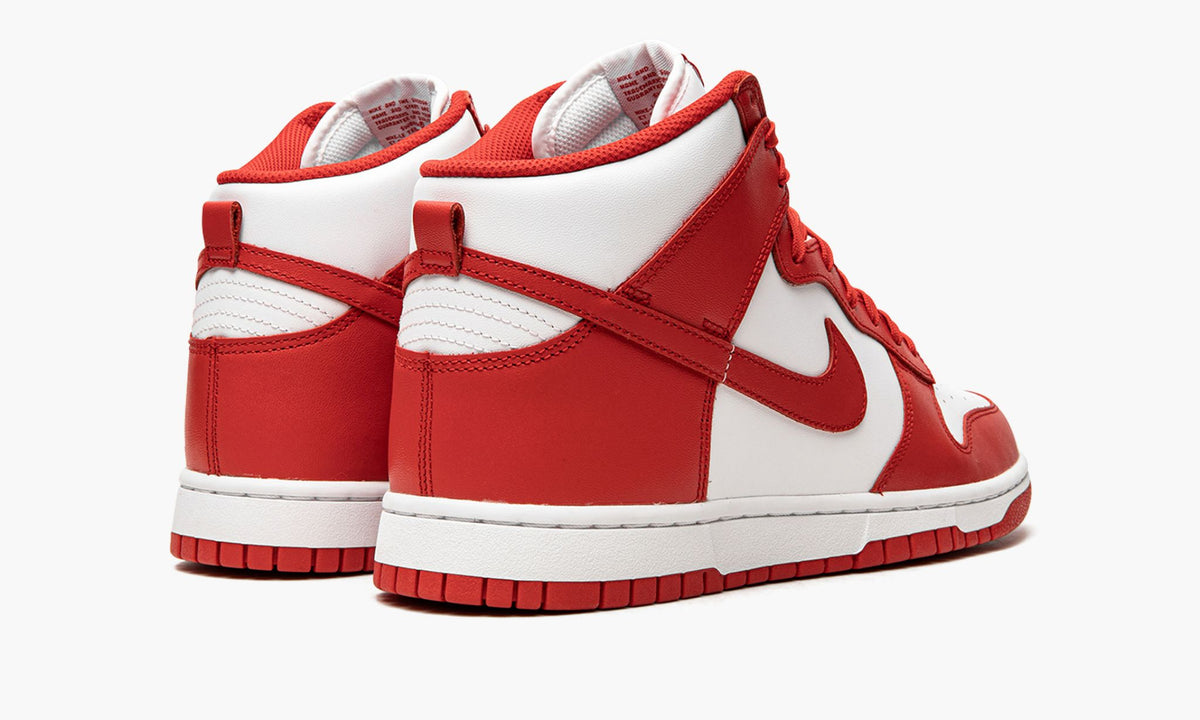 Dunk High "White / University Red" - View 4