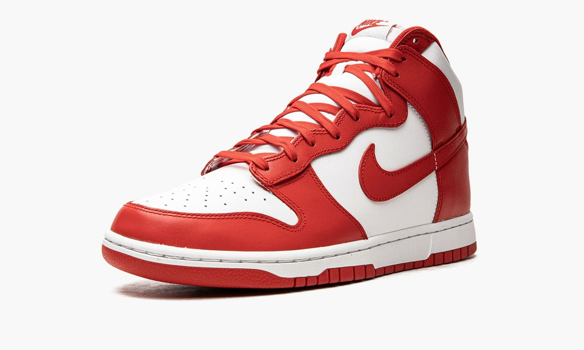 Dunk High "White / University Red" - View 5