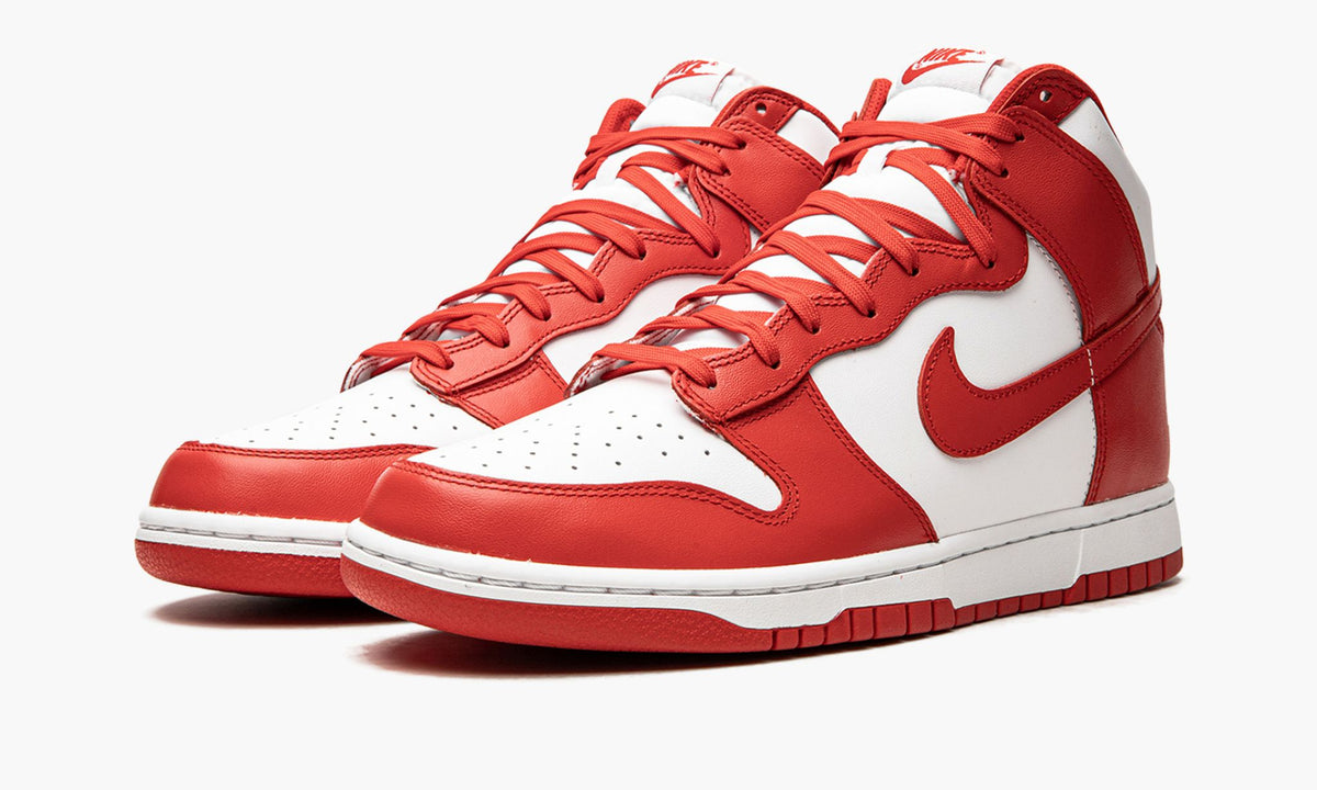 Dunk High "White / University Red" - View 3
