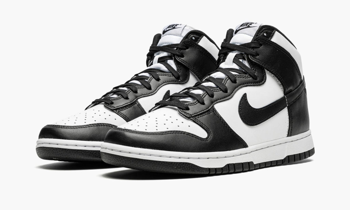 Nike Dunk HI Retro "Black / White" - View 3