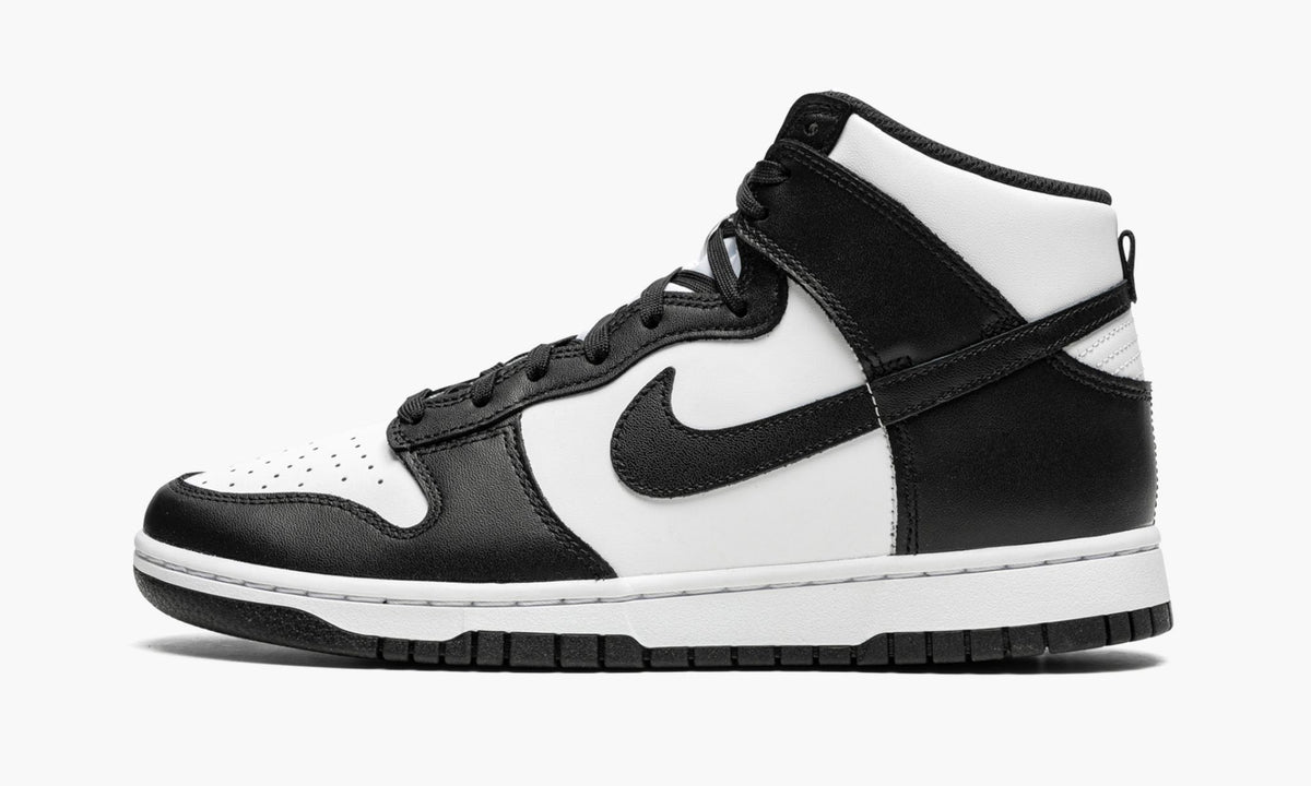 Nike Dunk HI Retro "Black / White" - View 2