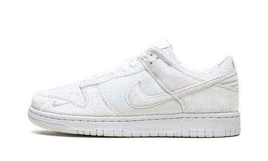 Nike Dunk Low "Dove Street Market Triple White Velvet" - View 1