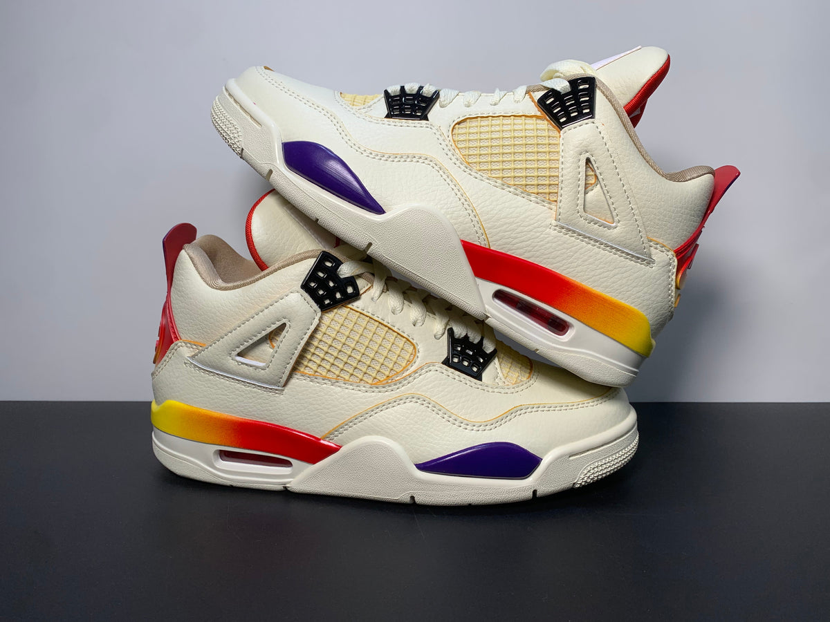 Air Jordan 4 X J Balvin Medellín Sunset Unisex Sneakers - Angle View 7