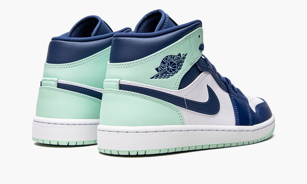 Air Jordan 1 Mid "Blue Mint" - Angle View 4