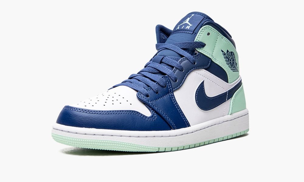 Air Jordan 1 Mid "Blue Mint" - Angle View 5