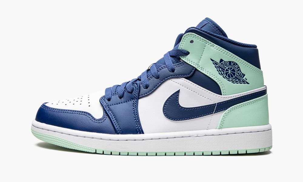 Air Jordan 1 Mid "Blue Mint" - Angle View 2