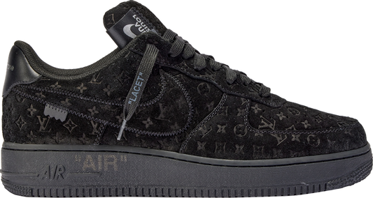 Louis Vuitton x Air Force 1 Low 'Triple Black' - Main View
