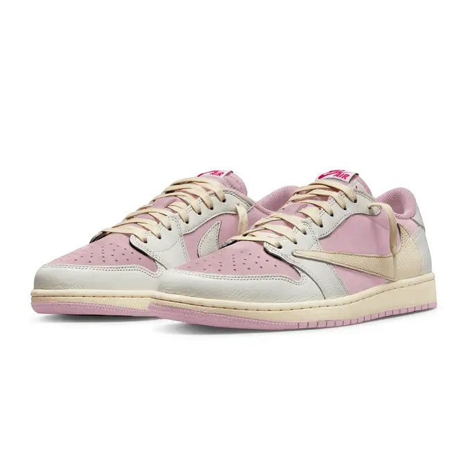 Travis Scott x Air Jordan 1 Low OG Shy Pink DM7866-600 - Angle View 2