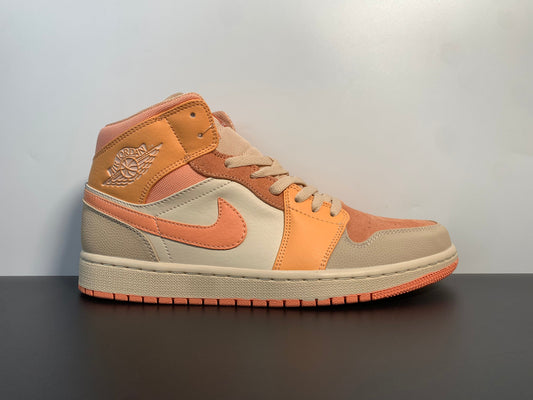 Air Jordan 1 Mid Apricot Orange DH4270-800 - Main View