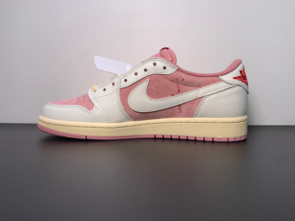 Travis Scott x Air Jordan 1 Low OG Shy Pink DM7866-600 - Angle View 5