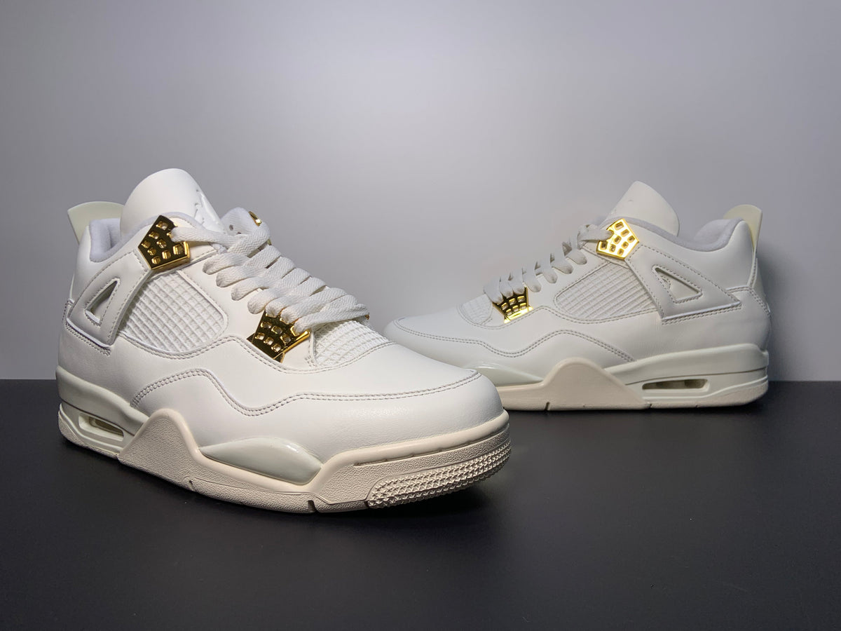 Air Jordan 4 Retro Metallic Gold AQ9129-170  Air Jordan 4 WMNS “Sail” - Angle View 8