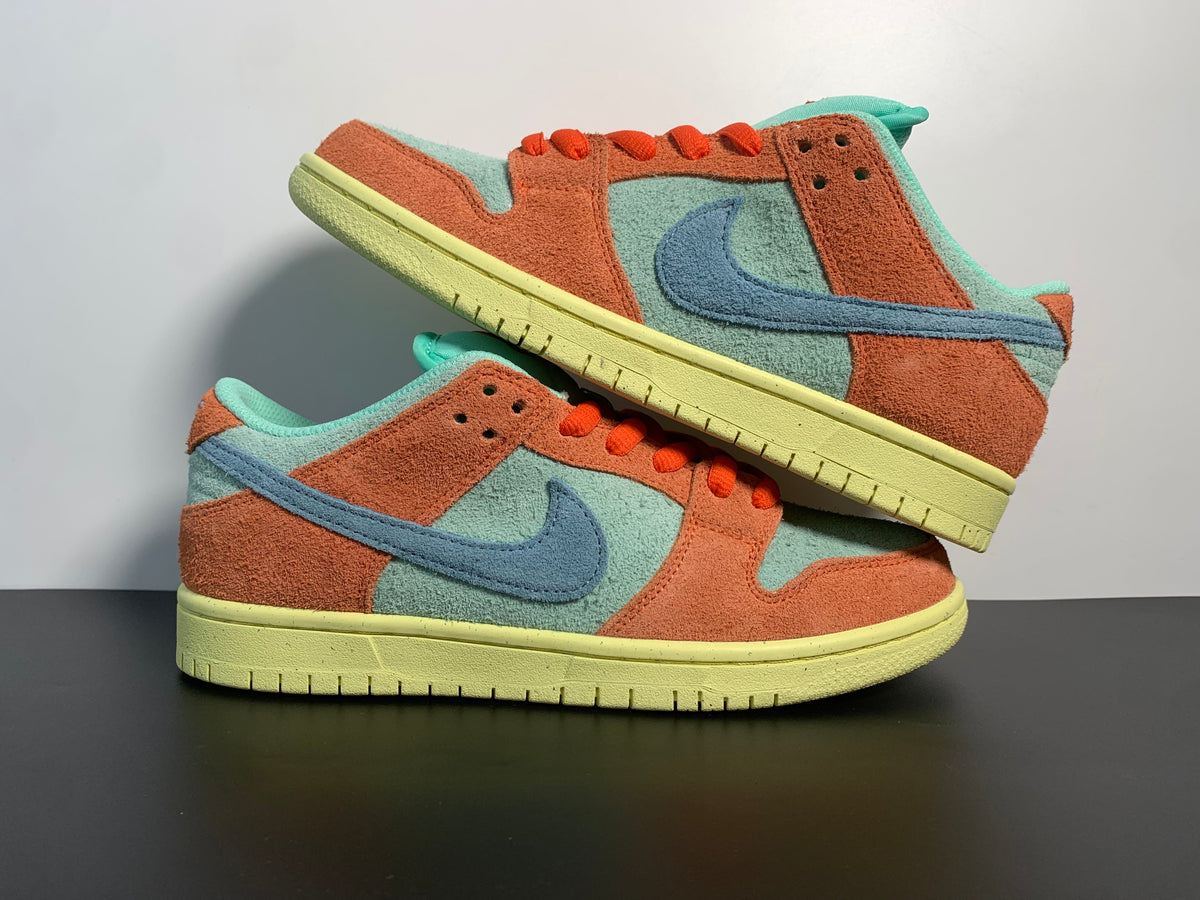 Nike SB Dunk Low Noise Aqua Emerald Rise Orange DV5429-800 - View 5
