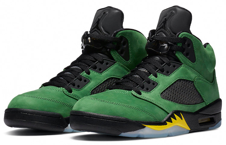 Air Jordan 5 SE Oregon Ducks CK6631-307 - Angle View 3