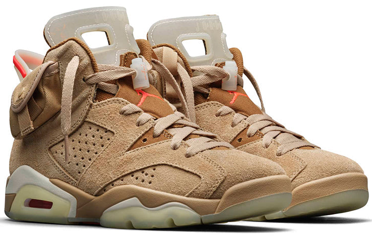 Air Jordan 6 Retro SP Travis Scott British Khaki DH0690-200 - Angle View 3