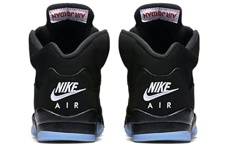 Air Jordan 5 Retro Black Metallic Silver 845035-003 - Angle View 3