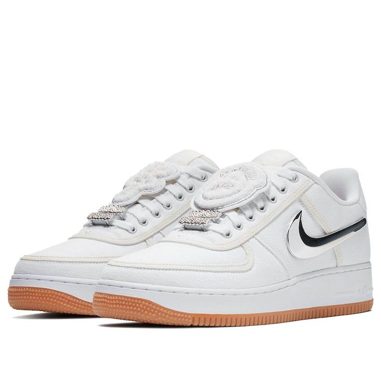Nike x Travis Scott Air Force 1 ‘White’ - Angle View 3