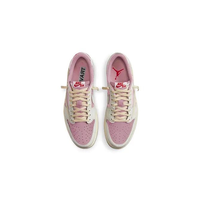Travis Scott x Air Jordan 1 Low OG Shy Pink DM7866-600 - Angle View 3