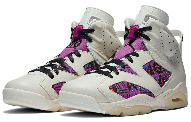 Air Jordan 6 Retro Quai 54 - Purple CZ4152-101 - Angle View 3