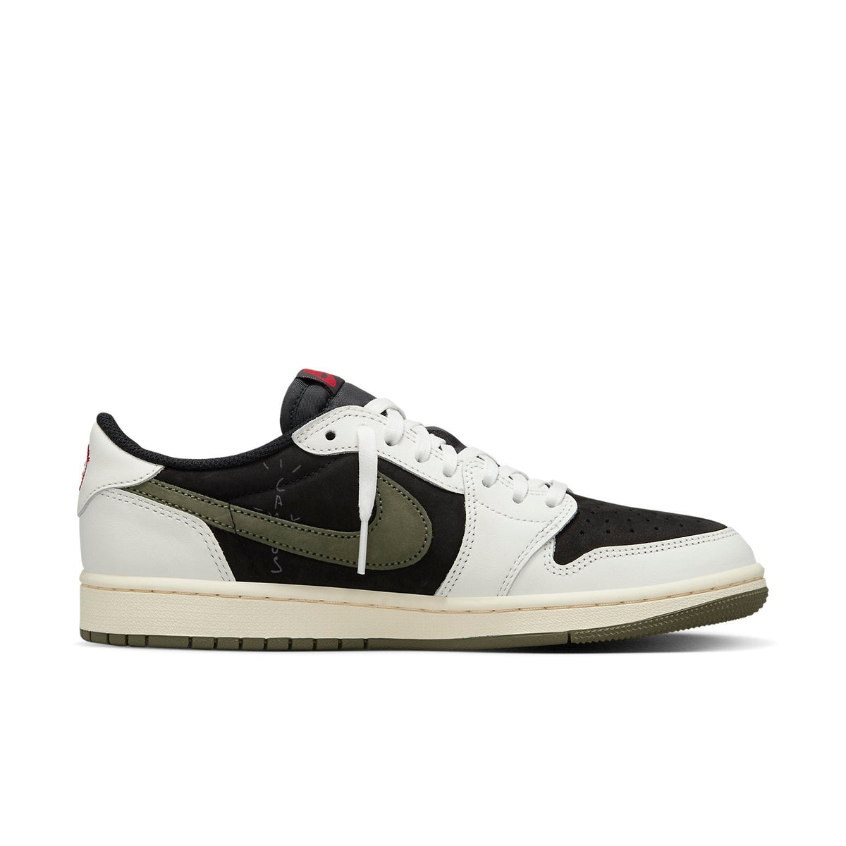Air Jordan 1 Retro Low OG SP x Travis Scott ‘Medium Olive’ DM7866-200 - Angle View 2