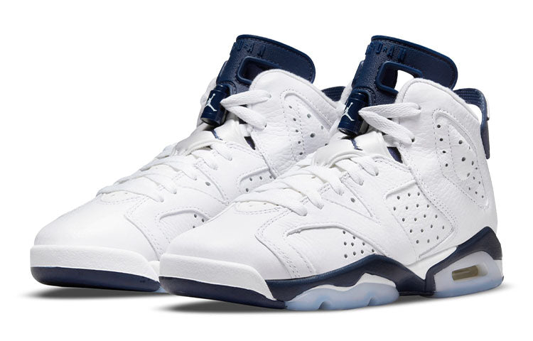 Air Jordan 6 Retro GS Midnight Navy 384665-141 - Angle View 3