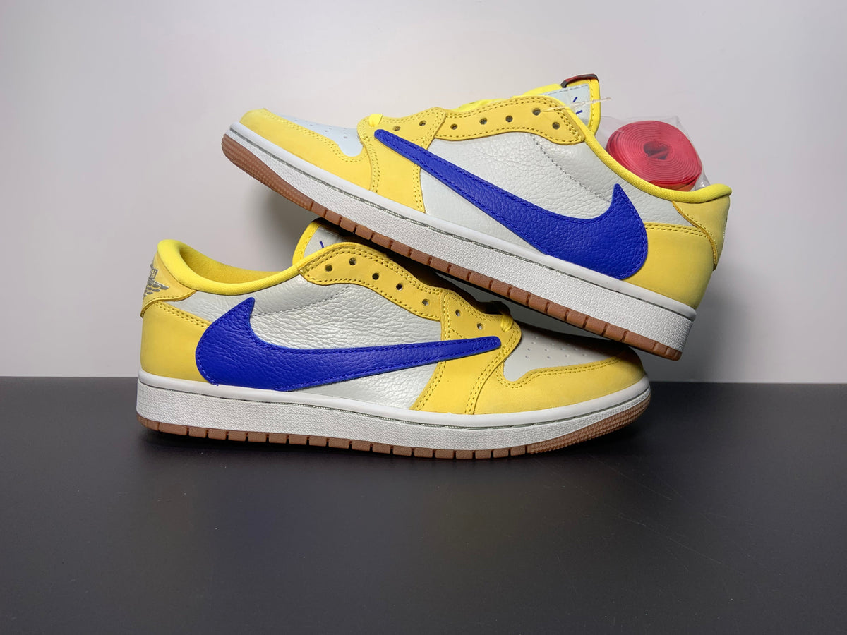 Air Jordan 1 Retro Low OG SP x Travis Scott ‘Canary’ DZ4137-700 - Angle View 8