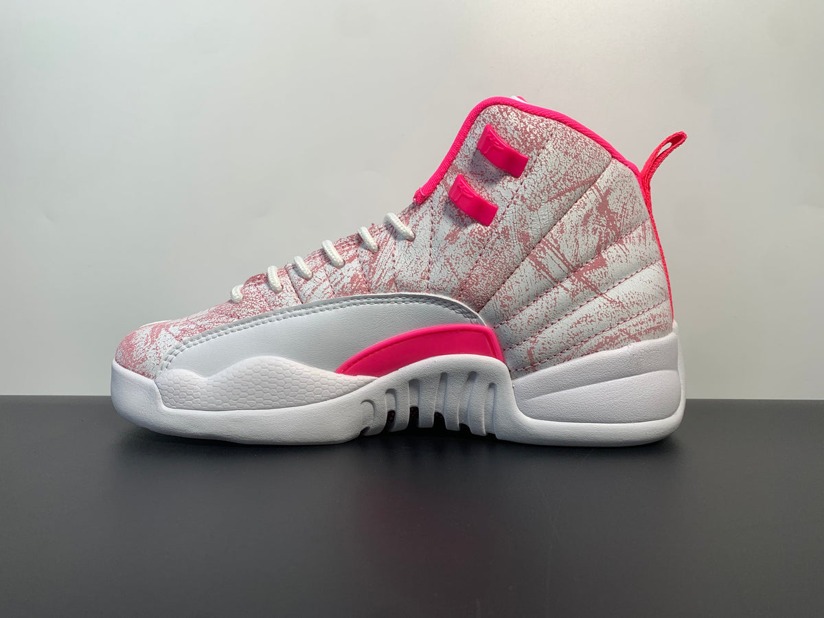 Air Jordan 12 Retro GS 'Arctic Pink' - Angle View 2