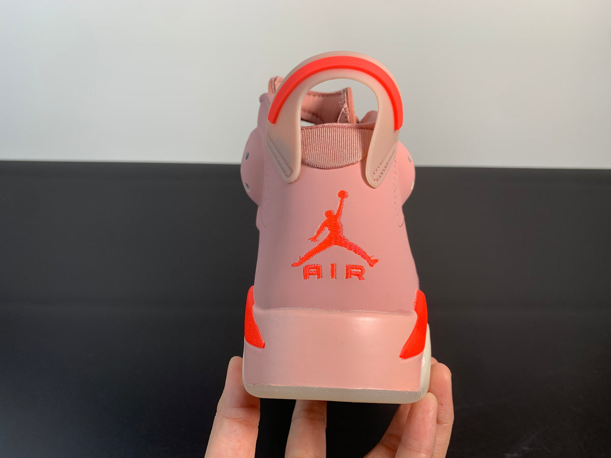 Womens WMNS Air Jordan 6 Retro NRG Rust Pink CI0550-600 - Angle View 7
