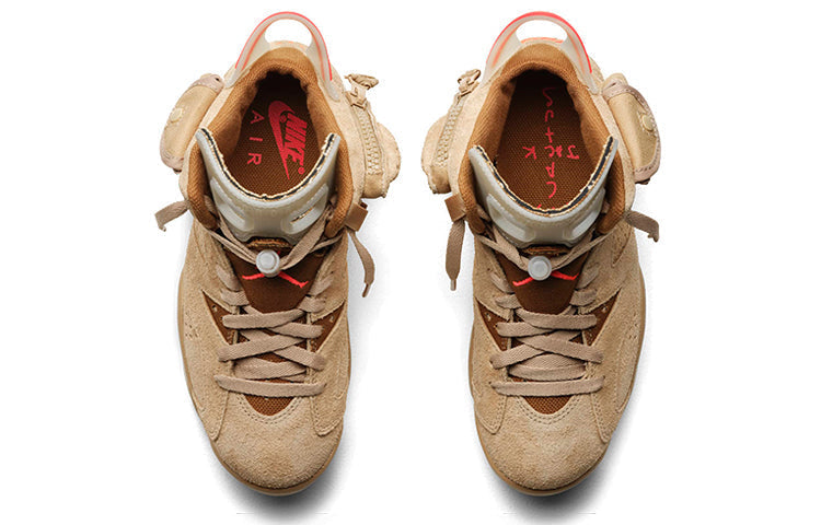 Air Jordan 6 Retro SP Travis Scott British Khaki DH0690-200 - Angle View 4