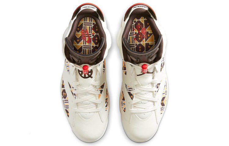 Air Jordan 6 Retro Quai 54 - Sail Gum CZ4152-100 - Angle View 4