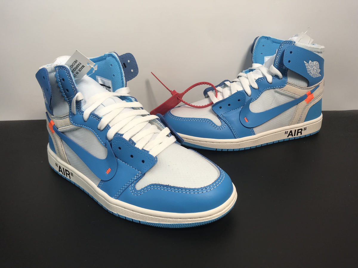 Air Jordan 1 x Off-White Retro High OG ‘UNC’ AQ0818-148 - Angle View 8
