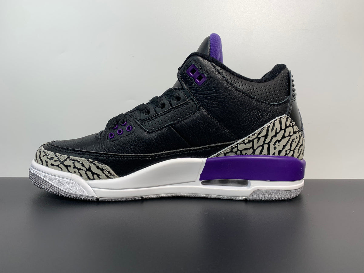 Air Jordan 3 “Court Purple CT8532-050 - Angle View 2