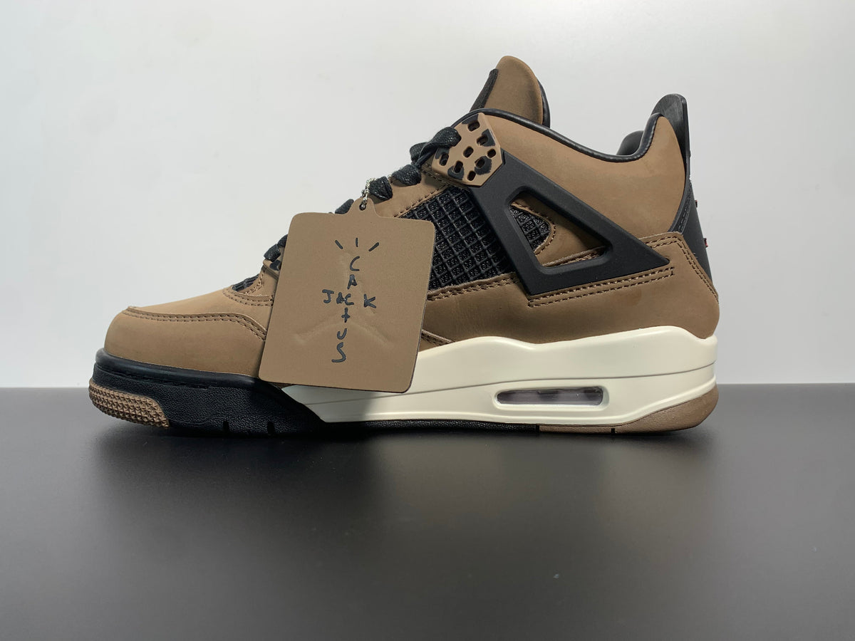 Travis Scott x Air Jordan 4 Olive Cactus Jack - Angle View 2