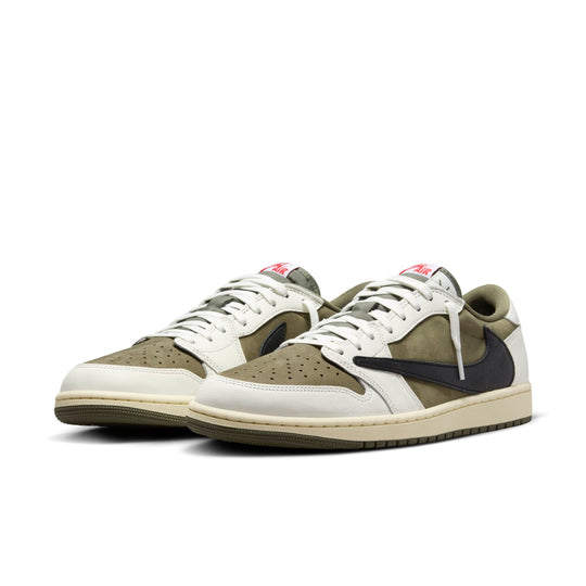 Air Jordan 1 Retro Low OG SP x Travis Scott ‘Reverse Olive’ - Angle View 3