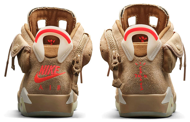 Air Jordan 6 Retro SP Travis Scott British Khaki DH0690-200 - Angle View 5