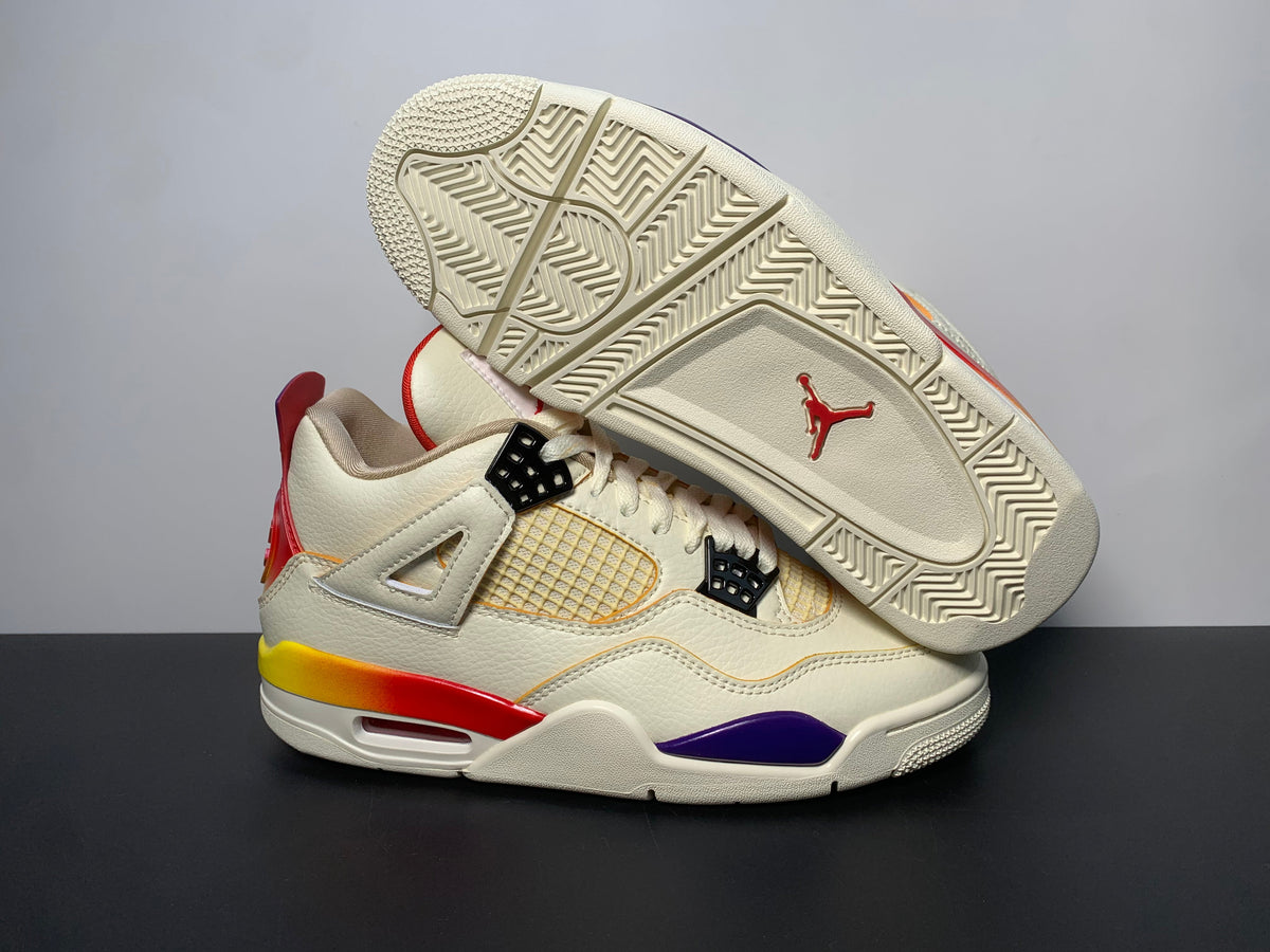 Air Jordan 4 X J Balvin Medellín Sunset Unisex Sneakers - Angle View 5