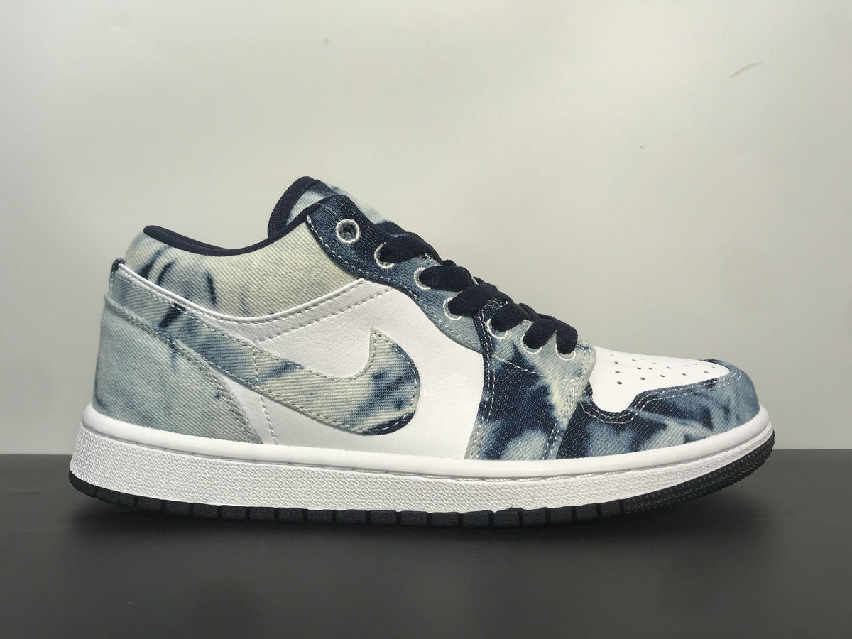 Air Jordan 1 Low Denim Blue Patchwork Star - Main View