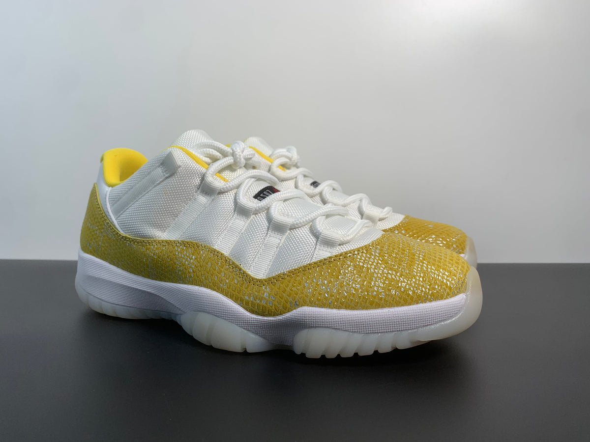 Air Jordan 11 Low WMNS Yellow Snakeskin AH7860-107 - Angle View 5