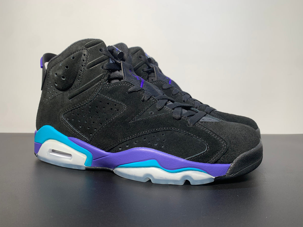 Air Jordan 6 “Aqua”Blue Purple CT8529-004 - Angle View 4