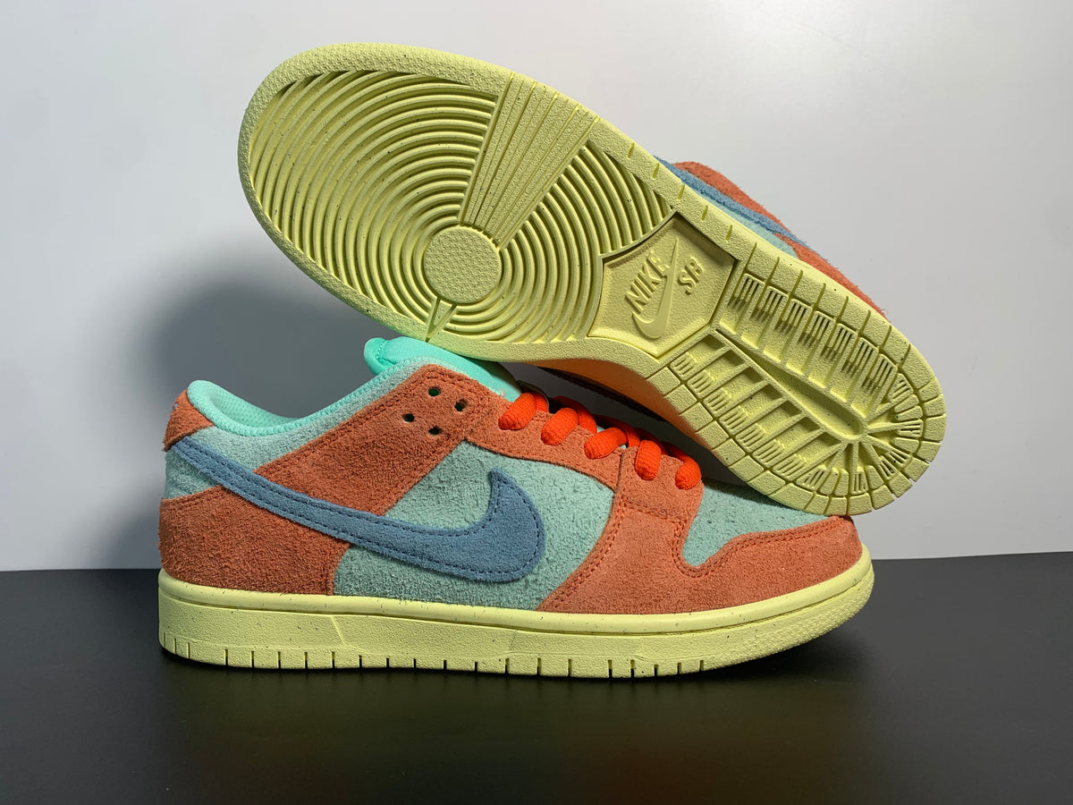 Nike SB Dunk Low Noise Aqua Emerald Rise Orange DV5429-800 - View 6