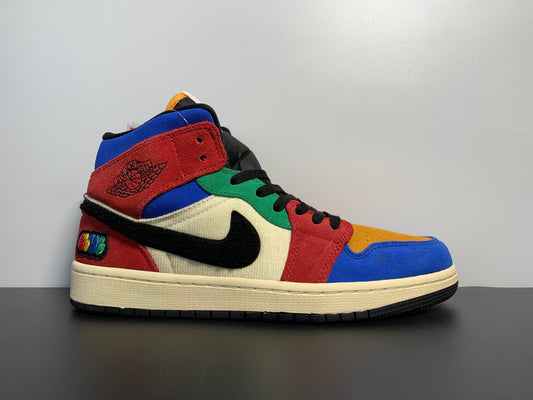 Blue The Great x Air Jordan 1 Mid Fearless CU2805-100 - Main View