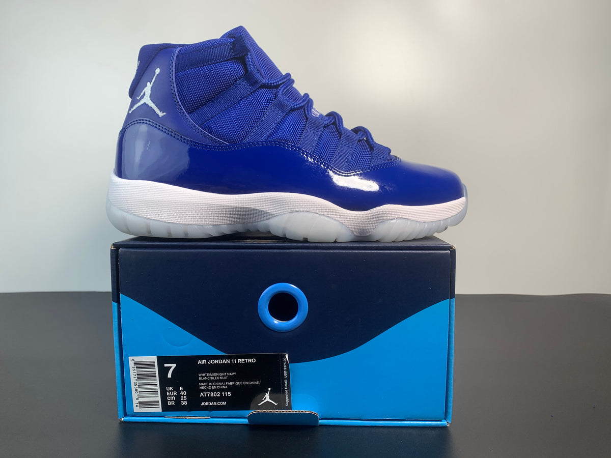 Air Jordan 11 Midnight Navy White” AT7802-115 - Angle View 7