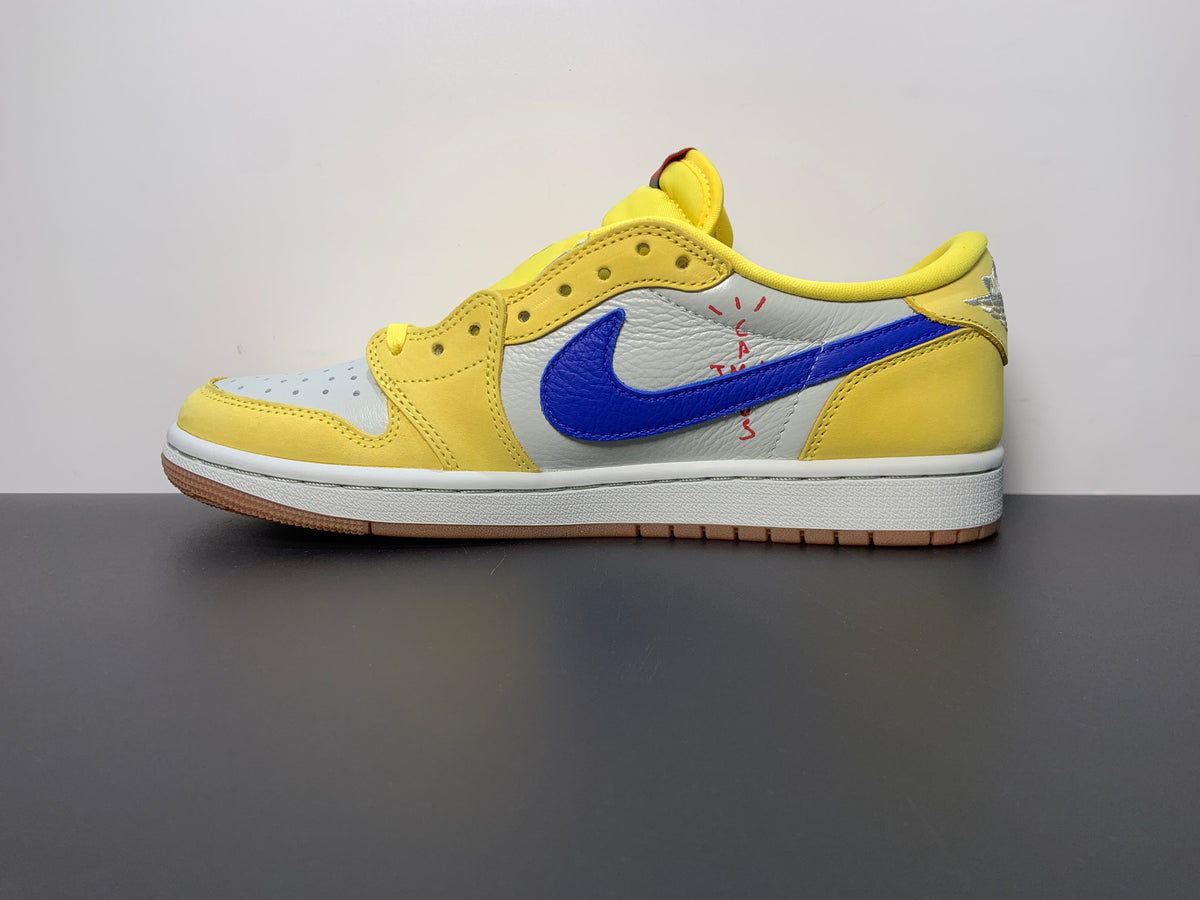 Air Jordan 1 Retro Low OG SP x Travis Scott ‘Canary’ DZ4137-700 - Angle View 7