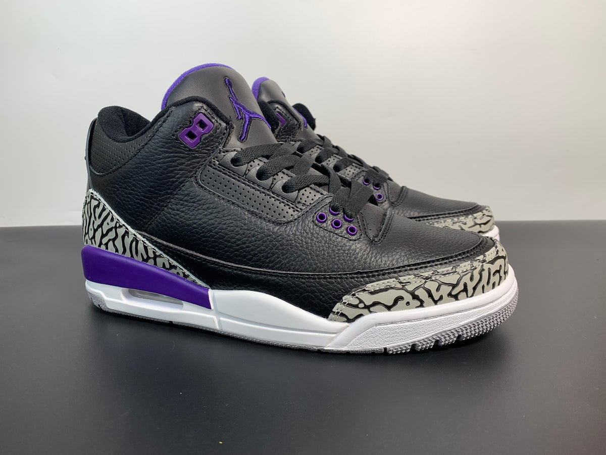 Air Jordan 3 “Court Purple CT8532-050 - Angle View 3