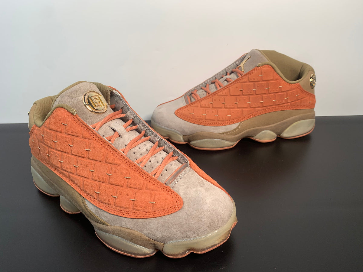 CLOT x Air Jordan 13 Retro Low NRG 'Terracotta' - Angle View 4