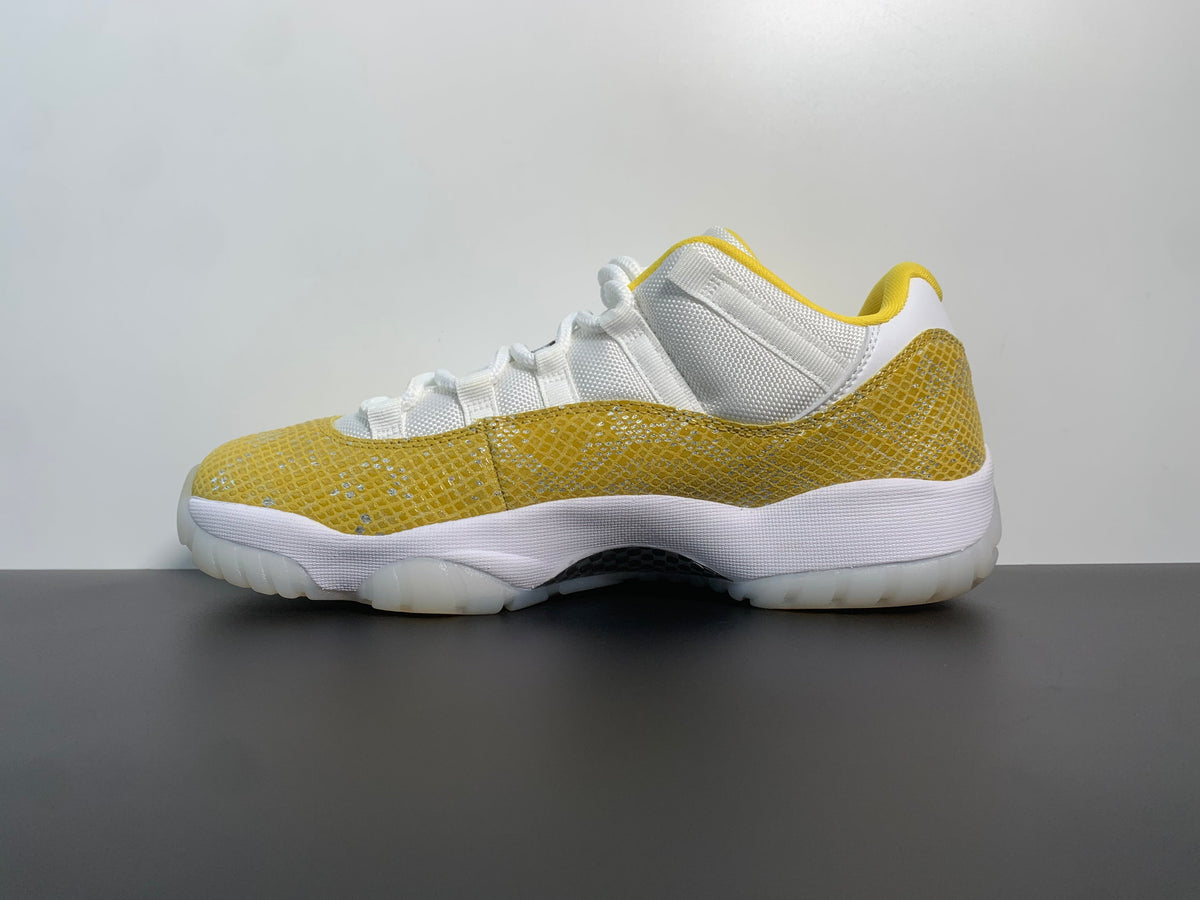 Air Jordan 11 Low WMNS Yellow Snakeskin AH7860-107 - Angle View 2
