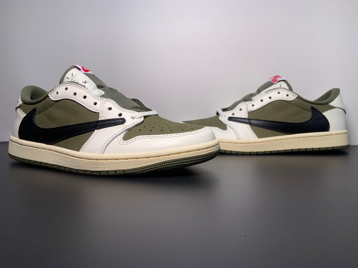 Air Jordan 1 Retro Low OG SP x Travis Scott ‘Medium Olive’ DM7866-200 - Angle View 8