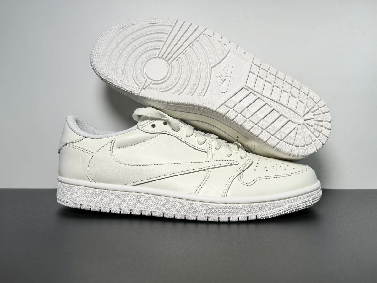 Travis Scott x Wmns Air Jordan 1 Retro Low OG SP 'Michael Rubin White Party' - Angle View 7