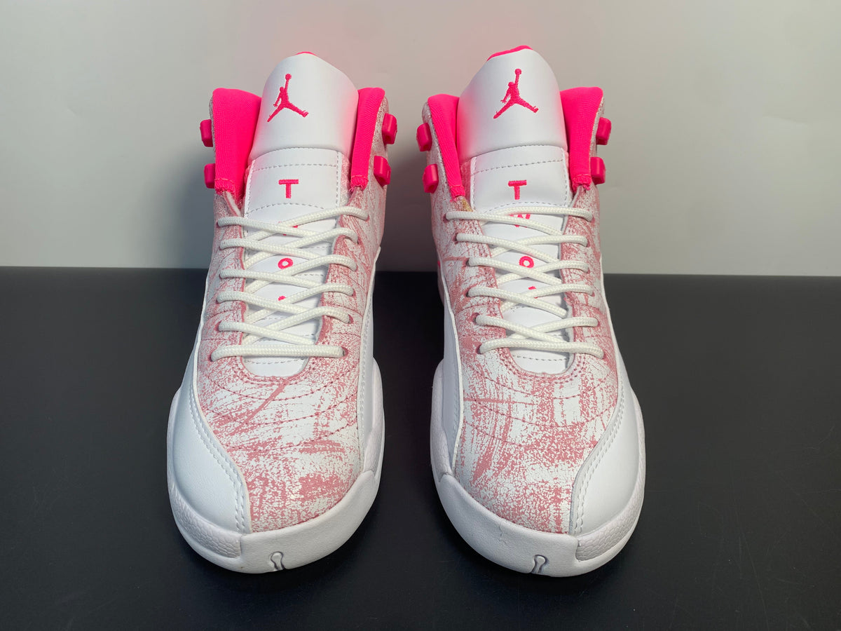 Air Jordan 12 Retro GS 'Arctic Pink' - Angle View 4