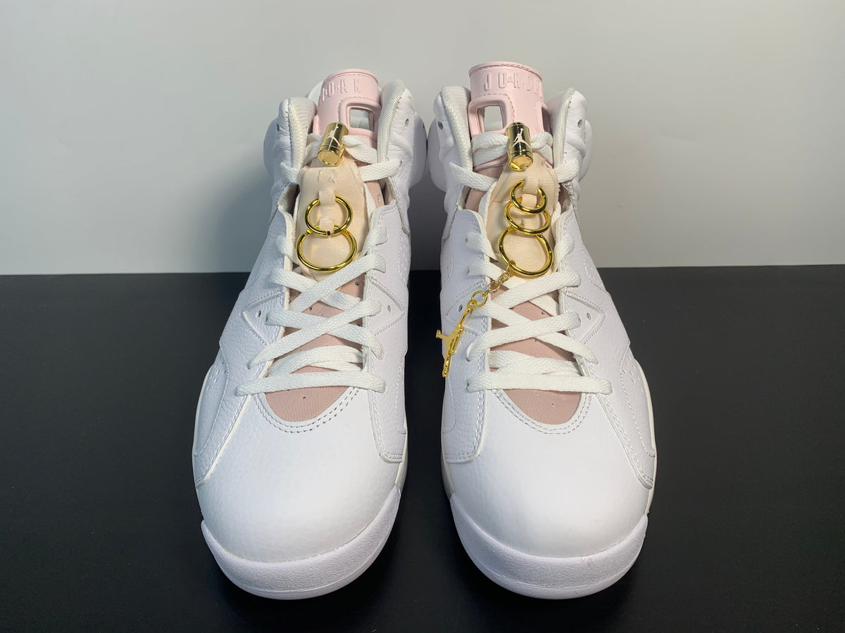 Air Jordan 6 WMNS “Gold Hoops”DH9696-100 - Angle View 5