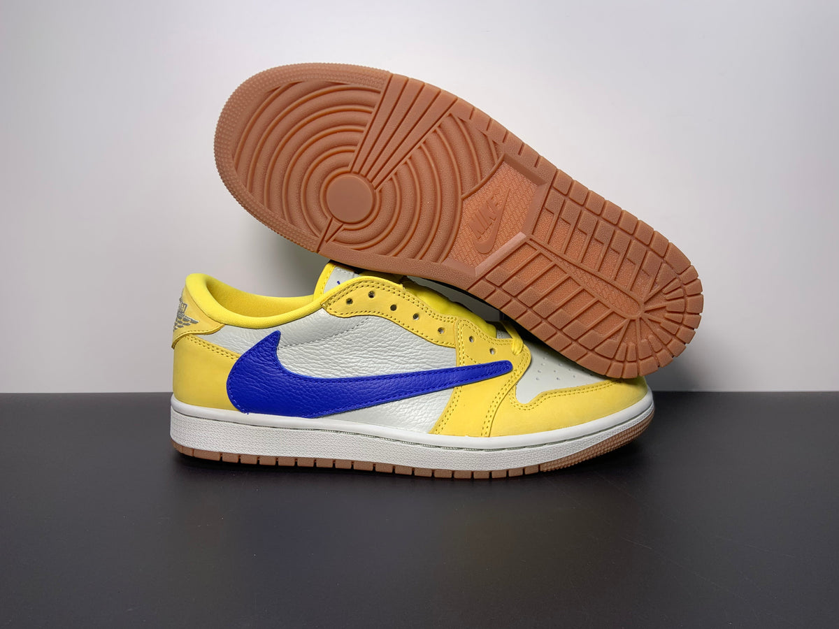 Air Jordan 1 Retro Low OG SP x Travis Scott ‘Canary’ DZ4137-700 - Angle View 9